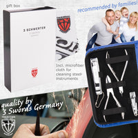 3 Swords Germany - manicure pedicure set kit - brand quality by 3 Swords