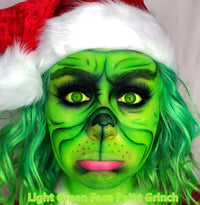 Go Ho Cream-Blendable Light Green Face Paint Stick (1.06 Oz),Grinch Costume Makeup,Light Green Full Body Paint Stick for Halloween Cosplay SFX Makeup,Waterproof
