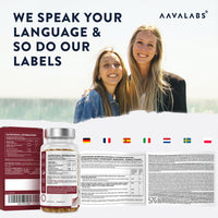 AAVALABS Gentle Iron Supplements for Women and Men - 42 mg Iron Tablets high Strength with Natural Vitamin C - Active Form - bisglycinate - Fatigue Supplements with high bioavailability - 120 Capsules