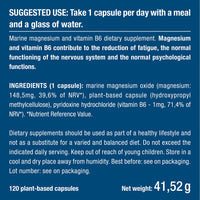 Laboratoires Nutrimea Marine Magnesium Supplement - with Vitamin B6-120 Capsules - GMO-Free - Gluten Free - Lactose Free - Easy to Swallow Capsules - French Expertise - Nutrimea