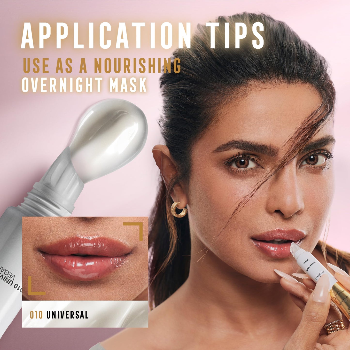 Max Factor Miracle Pure Lip Enhancer, 040 Vital Rose, Conditioning Tinted Lip Balm, Glossy Colour Tint, With Jojoba Oil & Tripeptide, Vegan