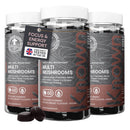 Known Tasty Multi Mushrooms Gummies - Lion’s Mane, Cordyceps - Immunity & Energy - Natural Blackcurrant Flavour - 60 Vegan Gummies, 3 Months Supply