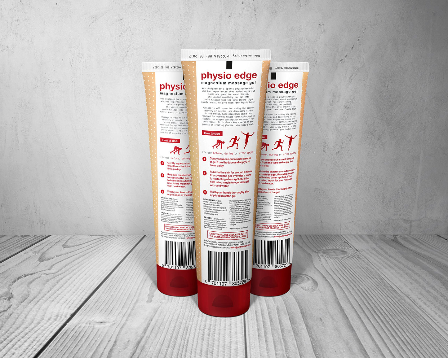 Physio Edge Magnesium Sports Massage Gel