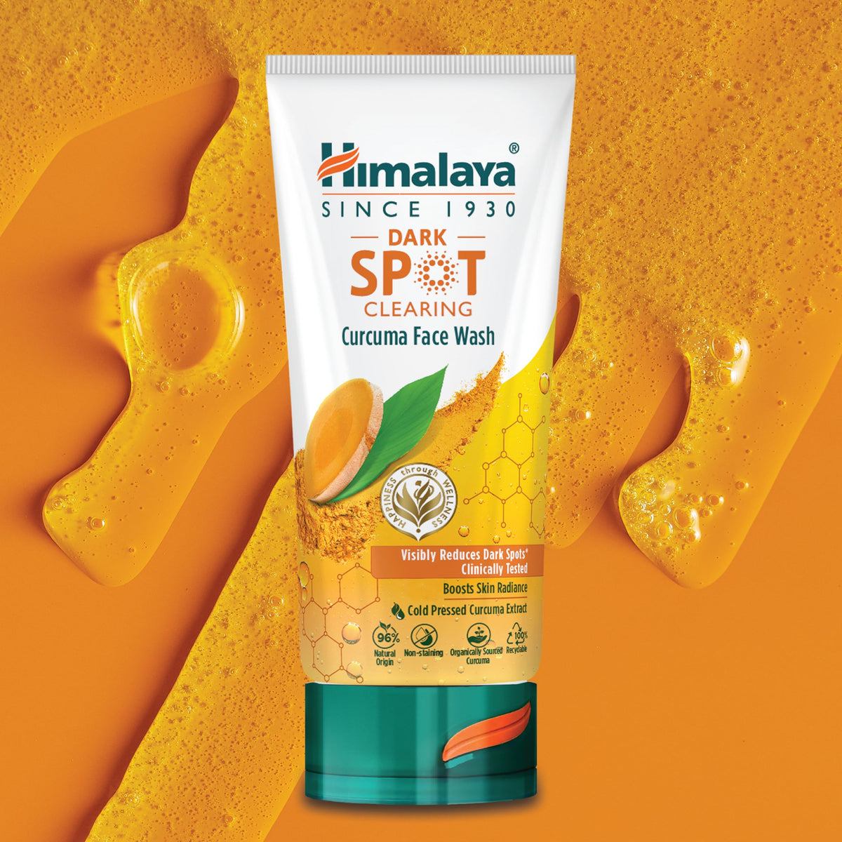 Himalaya Dark Spot Clearing Curcuma Face Wash, Boosts Skin Radiance and Visibly Reduced Dark Spots 150ml