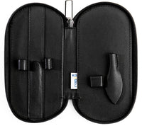 remos professional body care REMOS Manicure Case Empty Made of Genuine Leather with Space for 5 Tools - Black