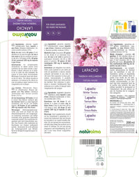 Lapacho or PAU d'arco (Tabebuia avellanedae or Tecoma curialis) bark Alcohol-Free Mother Tincture Naturalma | Liquid Extract Drops 200 ml | Food Supplement | Vegan