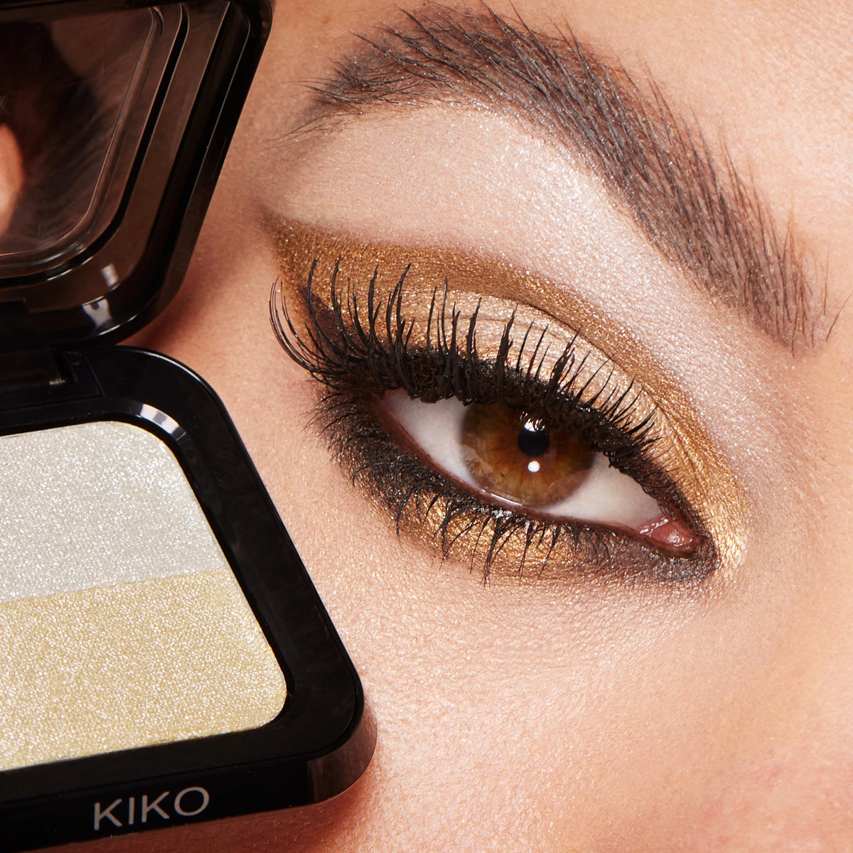 Kiko Milano KIKO Milano Bright Duo Eyeshadow 01, Duo Eyeshadow With Rich, Intense Colour Payoff