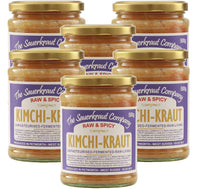 The Sauerkraut Co. Kimchi Kraut (6x500g) Spicy & Delicious, Packed Full of Pro-Gut Living Bacteria (Unpasteurised), Vital Vitamins & Minerals