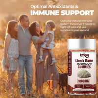 Izkan Mushroom Gummies 1000mg - Lion Mane Mushroom Gummies Supplement Promotes Focus, Memory, and Mood - 60 Count (Mixed Berry Flavor, Halal, Gluten-Free, Vegan) (3)