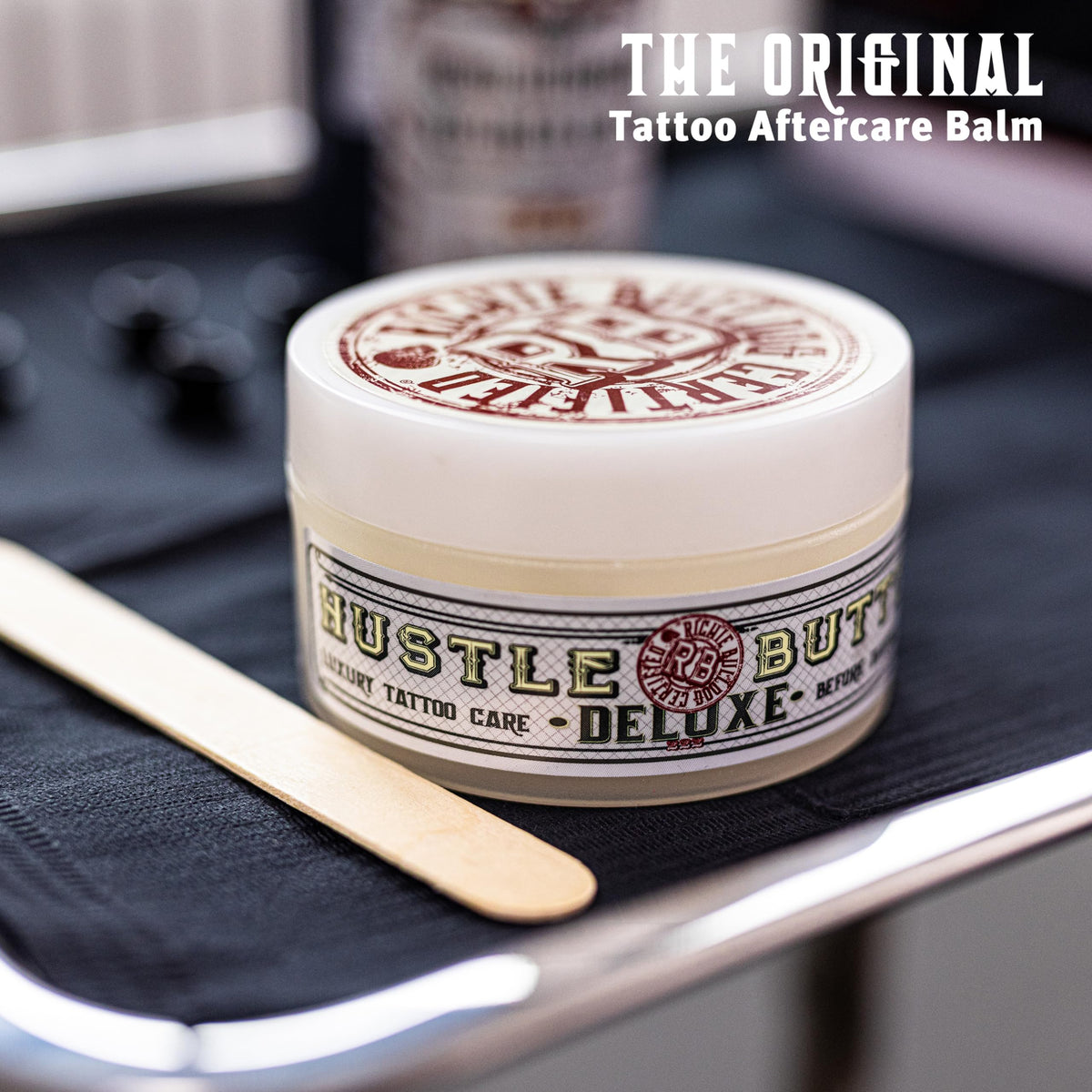Magnum Tattoo Supplies Hustle Butter Deluxe Tub"The Ones" Organic Tattoo Care 30ml (1oz) By Richie Bulldog You Can’t Knock The Hustle