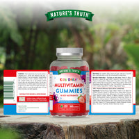 Kids Multivitamin Gummies | 14 Key Nutrients | One-a-Day Formula | Natural Strawberry Flavour | 60 Vegan Gummies | Nature's Truth