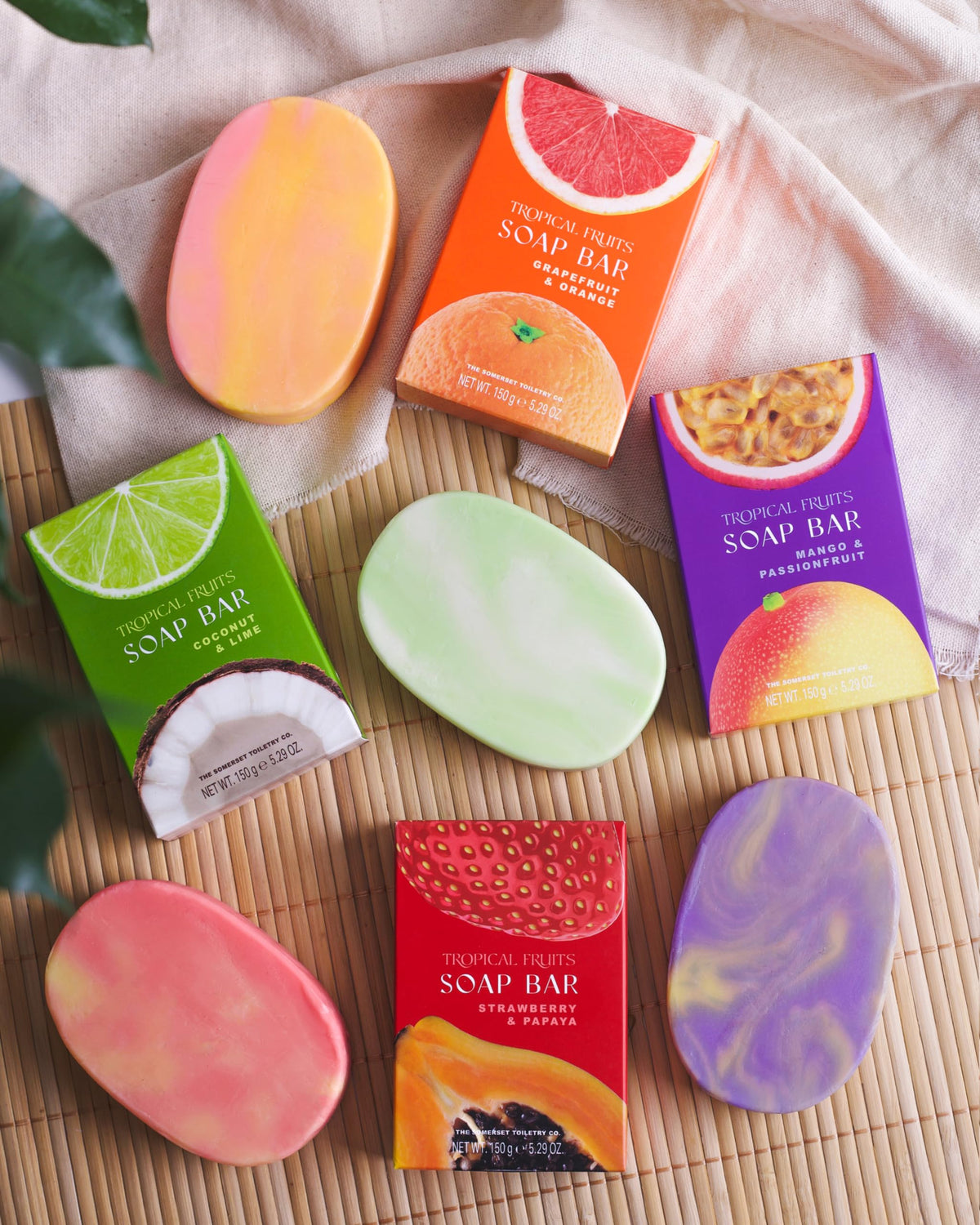 THE SOMERSET TOILETRY COMPANY LIMITED Tropical Fruits Strawberry and Papaya Glycerine Soap 150g