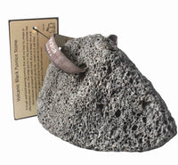 Hydrea London Natural Volcanic Pumice Stone Black - Callus Remover Foot Care