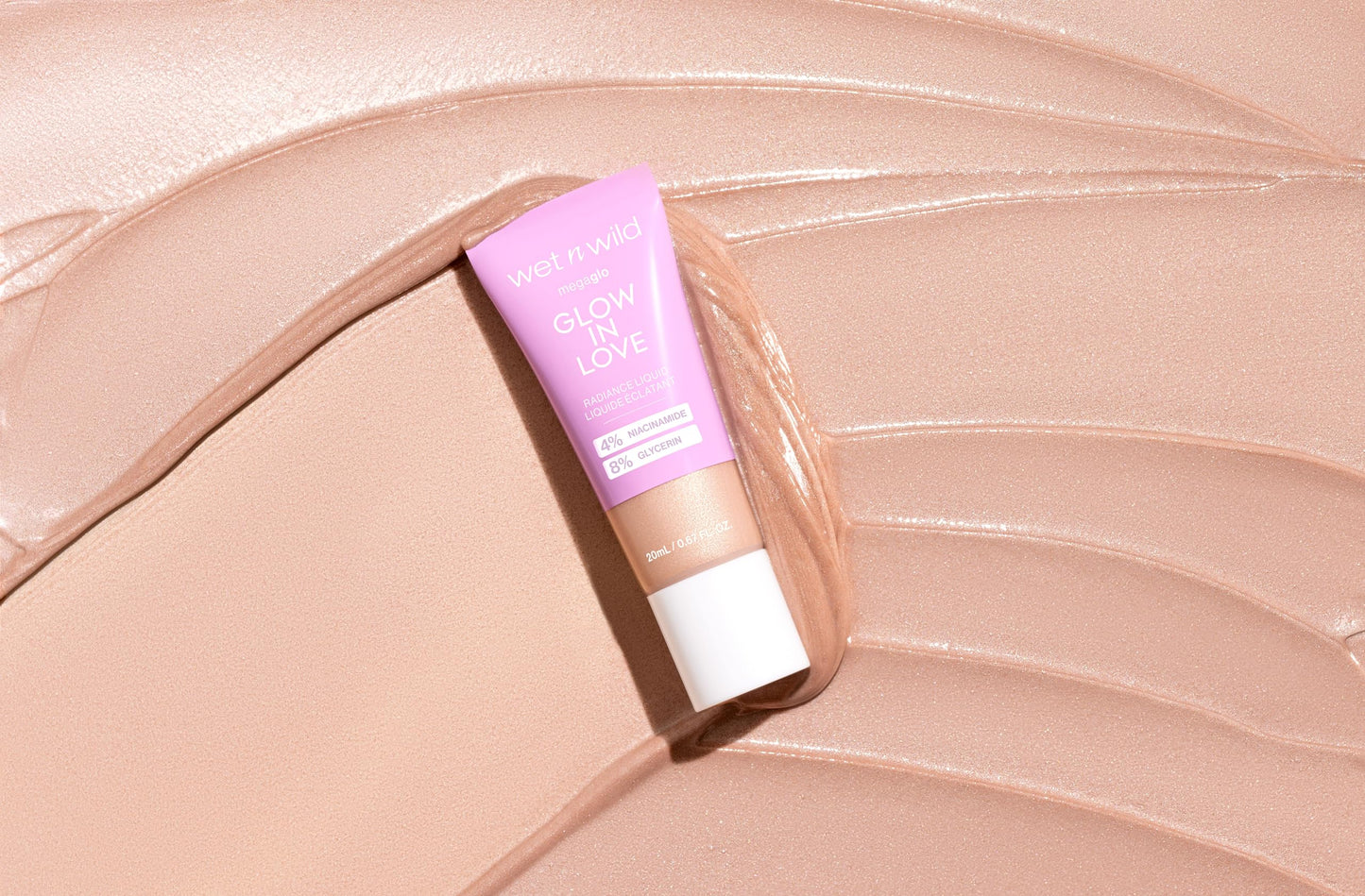 Wet n Wild Mega Glo 'Glow in Love', Liquid Hightlighter Enriched with Niacinamide and Vitamin E for a Natural Glow, Illuminating Drops with Buildable and Lightweight Formula