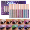 LANGMANNI 10 Pcs Liquid Glitter Eyeshadow Metallic Shimmer Glitter Eyeshadow Sweatproof Makeup Set, Matte Glitter Highly Pigmented Blending,Perfect For Woman & Girl (#B)