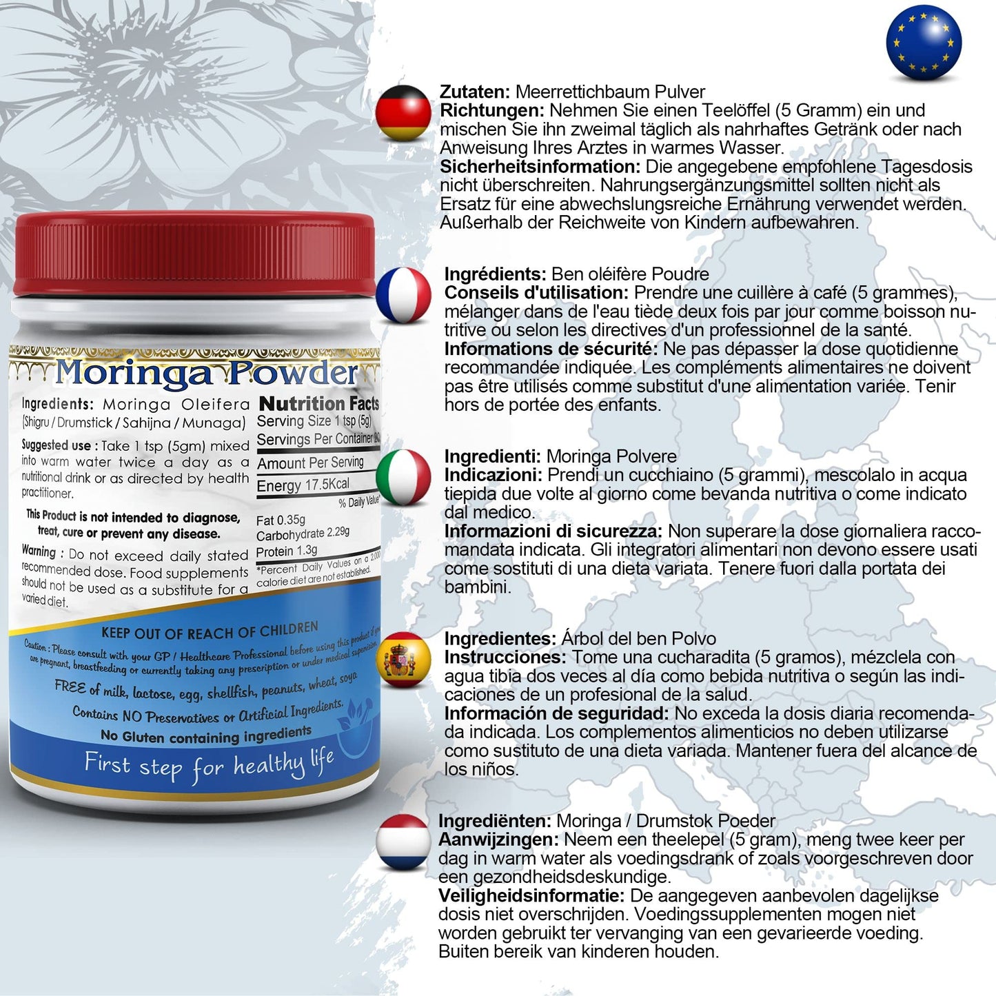 Aushadh Moringa Oleifera (Drumstick) Powder