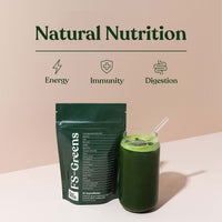FS-Greens | 21 Advanced Greens, Superfoods, and Adaptogens Including KSM-66® Ashwagandha | Vegan & Gluten-Free | Advanced Formula | UK Made | Free Soul (30 Servings)