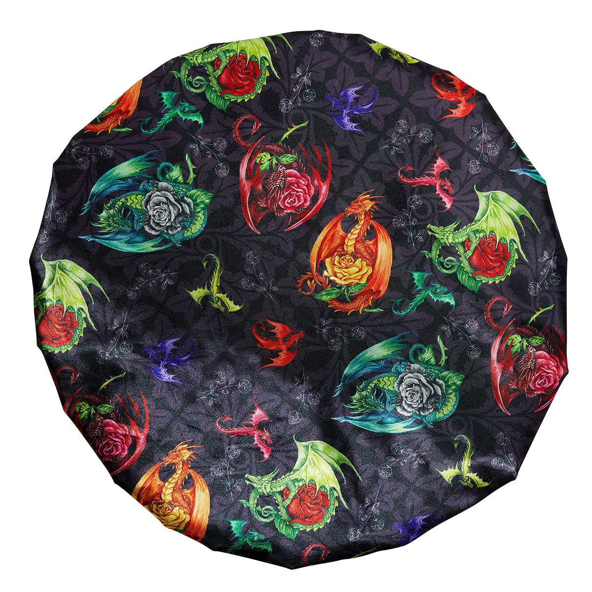 Bodylife Shower Cap Reusable Bath Cap Dual layered Waterproof Mystic Dragons 27cm