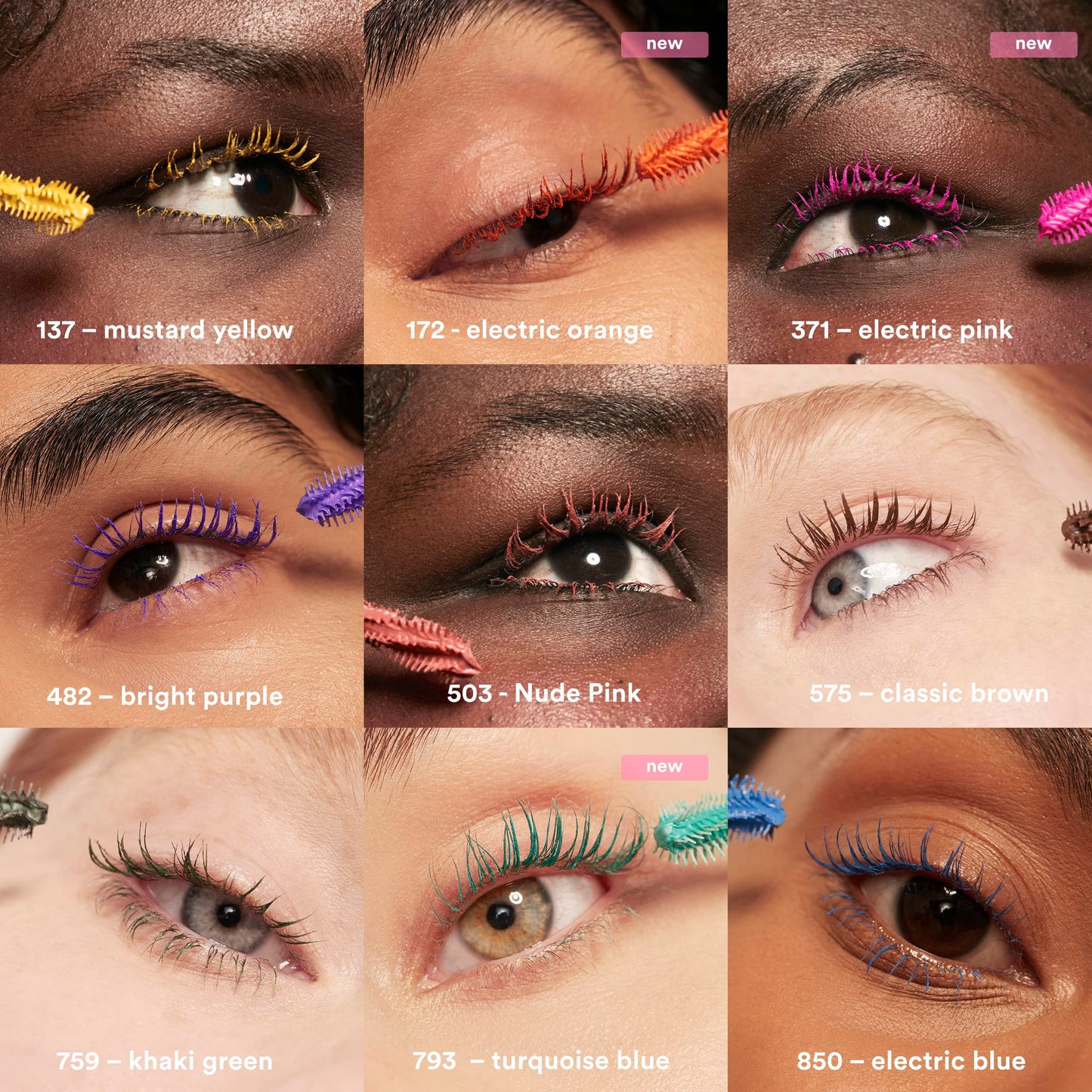 3INA 3ina MAKEUP - The Color Mascara 172 Oramge with Vegetal Keratin Volume and Lift Long-Lasting Flake Free Lengthening for Sensitive Eyes Vegan Cruelty Free, 31.0 grams, Pack of 1