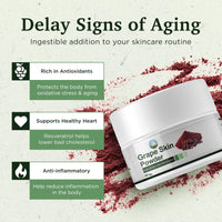 NPOW Resveratrol Supplements, Pure Grape Skin Powders - Antioxidant Supplement, Resveratrol Antioxidant Supplements, Trans Resveratrols Powder, Powder Scoop - 50g