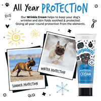 BUGALUGS Wrinkle paste for Bulldogs, French Bulldogs, wrinkly dogs & cats. For itchy wrinkle folds, tear stains & tail pockets, anti-itch & itchy dog skin relief. Great itch remedies for dogs 75g