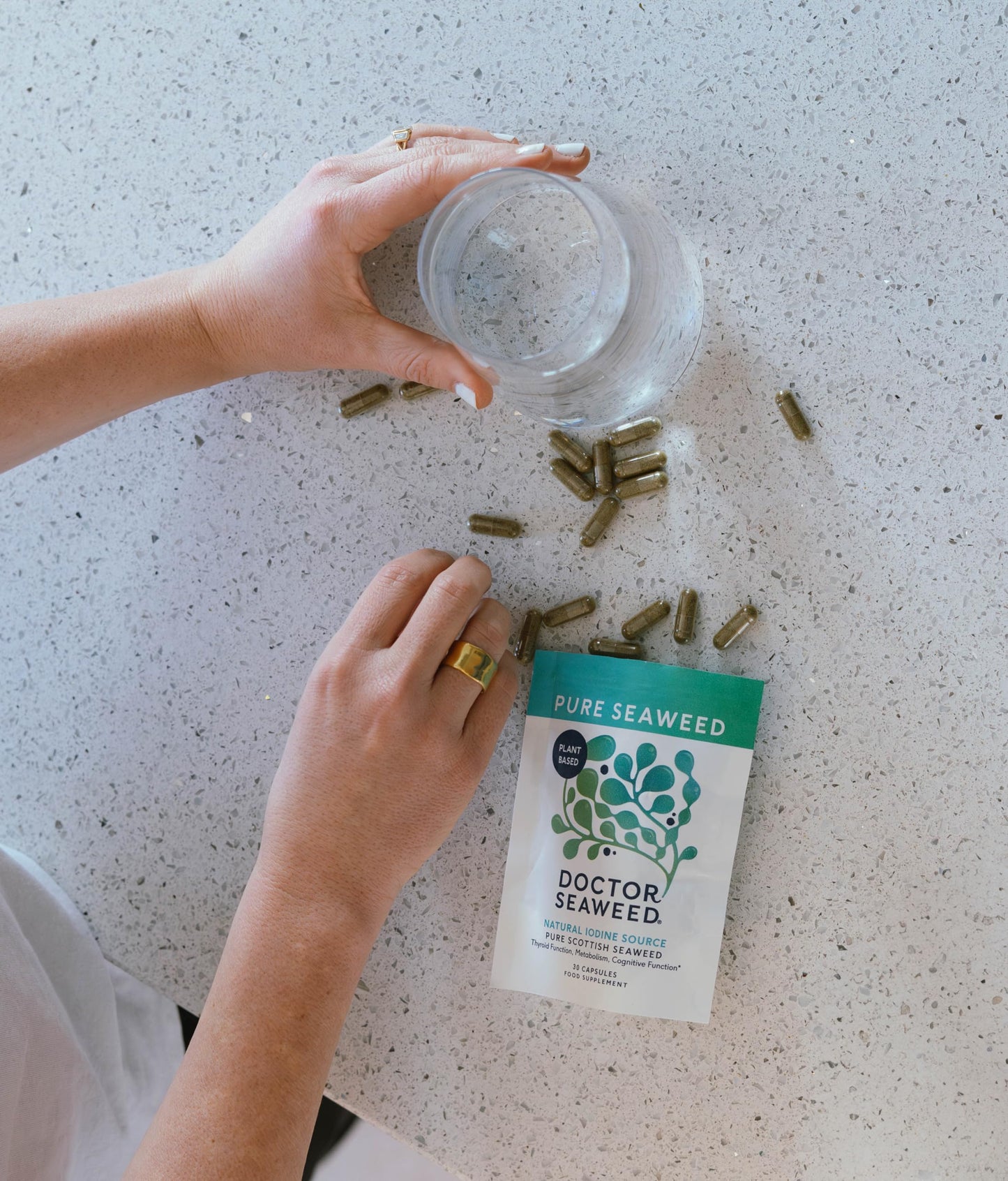 WEED & WONDERFUL Pure Seaweed Capsules | 1 Months Supply | 100% Organic Scottish Seaweed | Thyroid Support | Weight Management | Plant Based