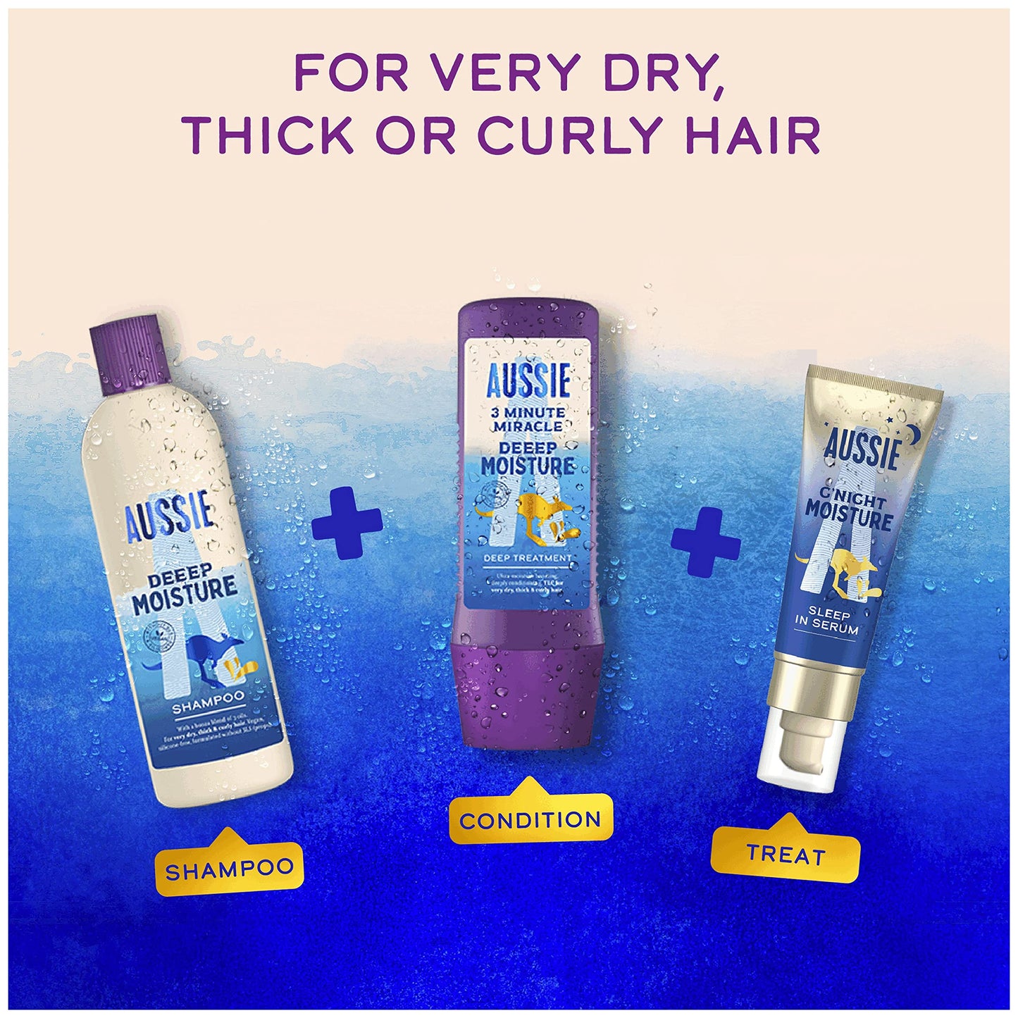 Aussie G'night Moisture Sleep In Hair Serum - Overnight Repair Treatment - 70ml - For Dry, Damaged Hair - Pump Bottle - 8-hour Active Formula, Deep Conditioning Hair Treatment
