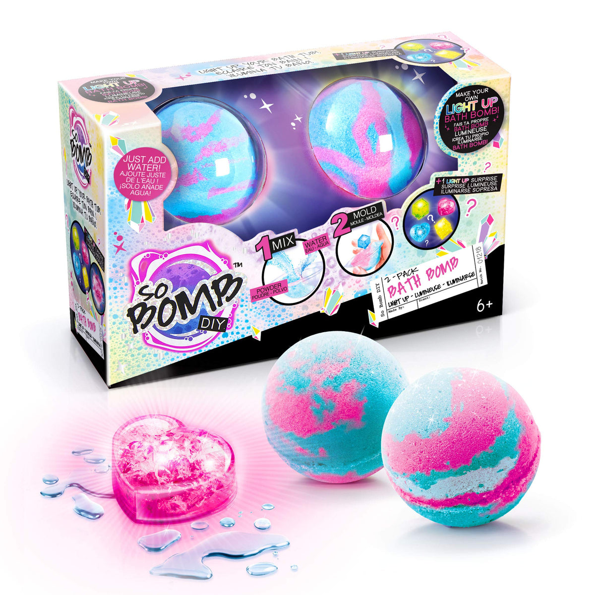 Canal Toys So Bomb Light Up Bath Bomb 2 Pack - Assorted