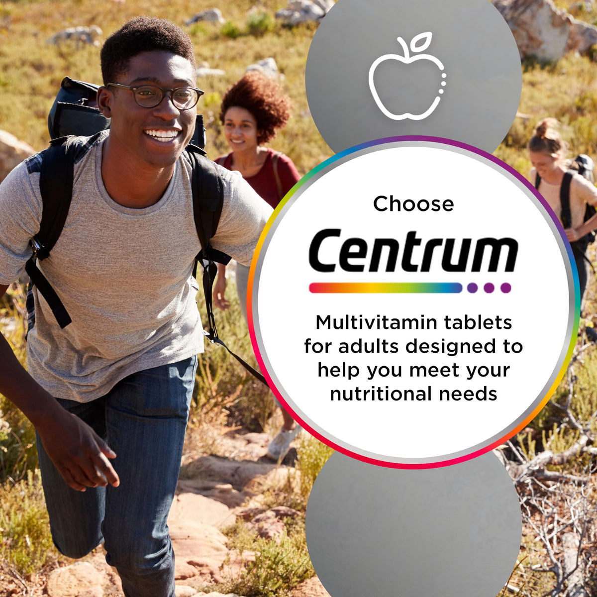Centrum Advance Multivitamin & Mineral Supplements, 24 essential nutrients including vitamin D, C, Calcium, Daily Multivitamin Tablets, 180ct