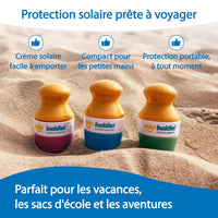 Solar Buddies Sunscreen Applicator - Green Triple - BPA-Free Refillable Roll on Sponge Sunscreen, Suncream & Lotion Applicator For Kids & Adults - Holds 3.4fl oz, Perfect Size for Travel