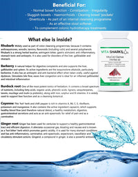 Vita Sharks VitaCol Cleanse & Clear Herba 10 | Natural Stool Softening Vegan Colon Detoxifying & Bowel Cleansing Formula. 10 Kosher, Herbal Ingredients for Faecal Regularity & Relieve Constipation