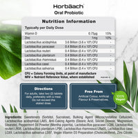 Oral Probiotics for Mouth 6 Billion CFU | Advanced Dental Probiotics for Adults | 7 Probiotic Strains Including Lactobacillus Reuteri | 60 Vegan Chewable Tabs | Mint Flavour | by Horbaach