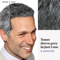 Just For Men Touch of Grey, Black Hair Dye, No Mix Comb-In Applicator For A Natural Salt & Pepper Look, Ammonia & Peroxide Free - T55