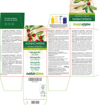 Ashwagandha or Indian Ginseng (Withania somnifera) Roots NATURALMA | 150 g | 300 Tablets of 500 mg | Food Supplement | Natural and Vegan