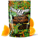 33Fuel Daily Greens Powder - UPF-Free Premium Superfood & Fibre Blend for Gut Health with only Natural Ingredients, Daily Greens Super Blend, Vegan, Handmade in the UK – Orange