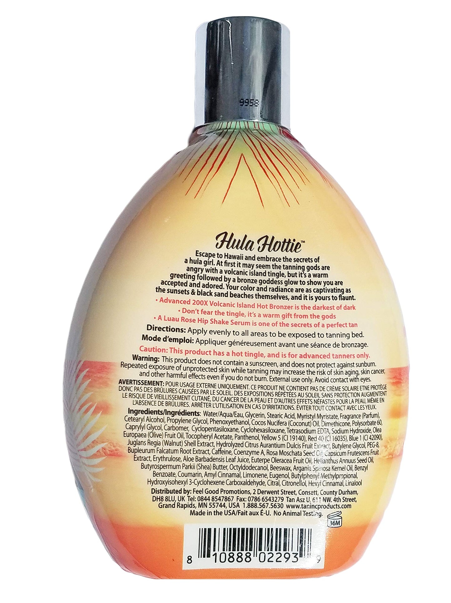 Tan Asz U Hula Hottie Advanced 200X Volcanic Island Hot Tingle Bronzer 400ml