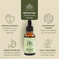 ORE Mexican Oregano Oil Drops 1 oz | 80% Carvacro | Non-GMO | Dropper Bottle