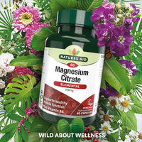 Natures Aid Magnesium Citrate 750 mg Capsules with Vitamin B6, Vegan, 60-Count, 146920