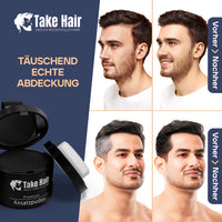 Take Hair ENDLICH WIEDER VOLLES HAAR Take Hair Root Powder - Hair Concealer for Hair Thickening for Women and Men, Waterproof Hair Makeup to Conceal Roots - 4 g (Black)