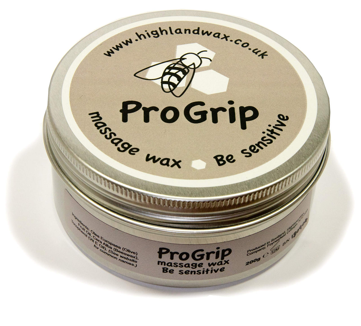 Highland Wax ProGrip - Be Sensitive Massage Wax (200g)