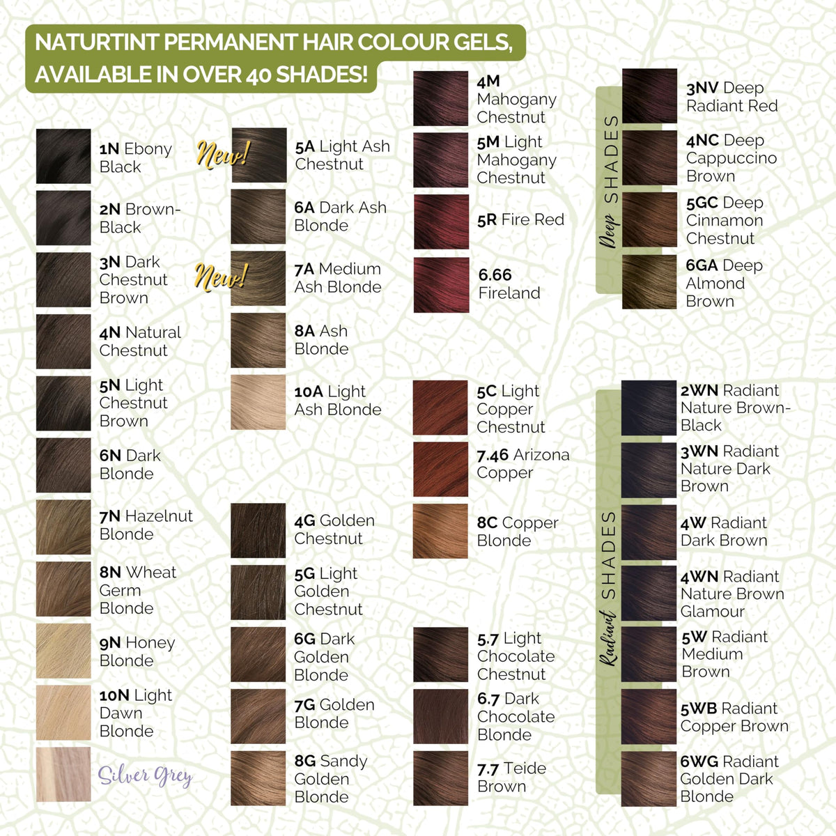 Naturtint Permanent Hair Colour Gel 3WN Radiant Nature Dark Brown, Plant Enriched, Biobased, Ammonia Free, Long Lasting Grey Coverage and Radiant Colour, Nourishment and Protection