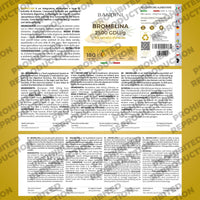 BANDINI Bandini® Bromelain 180 Capsules 1000mg | 2500GDU Pure Pineapple Extract