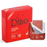 Diso Energy Supplement with Vitamin B12 - Box of 30 Oral Dissolvable Strips, Caffeine Help Reduce Fatigue, Tiredness & Mood Swings, Vegan, Sugar & Gluten Free