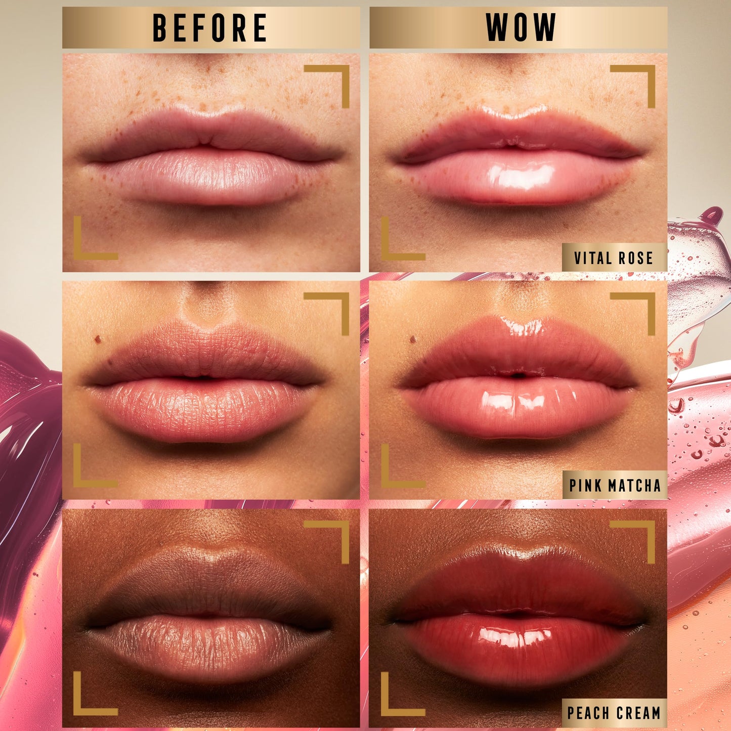 Max Factor Miracle Pure Lip Enhancer, 040 Vital Rose, Conditioning Tinted Lip Balm, Glossy Colour Tint, With Jojoba Oil & Tripeptide, Vegan