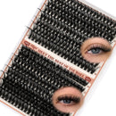 Higu clace Higu Clace Wispy Cluster Lashes Mixed 10-18mm,320PCS Individual Eyelashes, Natural Lash Clusters Cluster Lashes, Eyelash Extensions Easy to Use at Home Eyelashes Clusters (60D+80D V03)