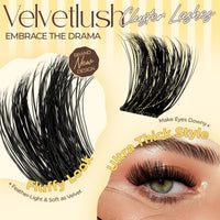 LASHVIEW DIY Eyelash Extension Kit, Fluffy Lash Extension Kit D Curl 9-18mm mix Clusters with Bond&Seal, Remover and Applicator DIY Lash Extensions for Easy at Home Application Style NM03