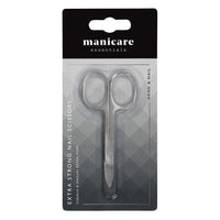 Manicare Extra Strong Nail Scissors, Precision Blades, Quality Surgical Grade Japanese Stainless Steel, Trimming Of Tough Nails, Long Lasting Sharp Scissors, Manicure And Pedicure, Large Finger Holes
