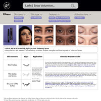 INSTANT EFFECTS LASH & BROW VOLUMISER For Short Lashes, Sparse Brows, Thin Lashes + Brows, Dry + Brittle Lashes