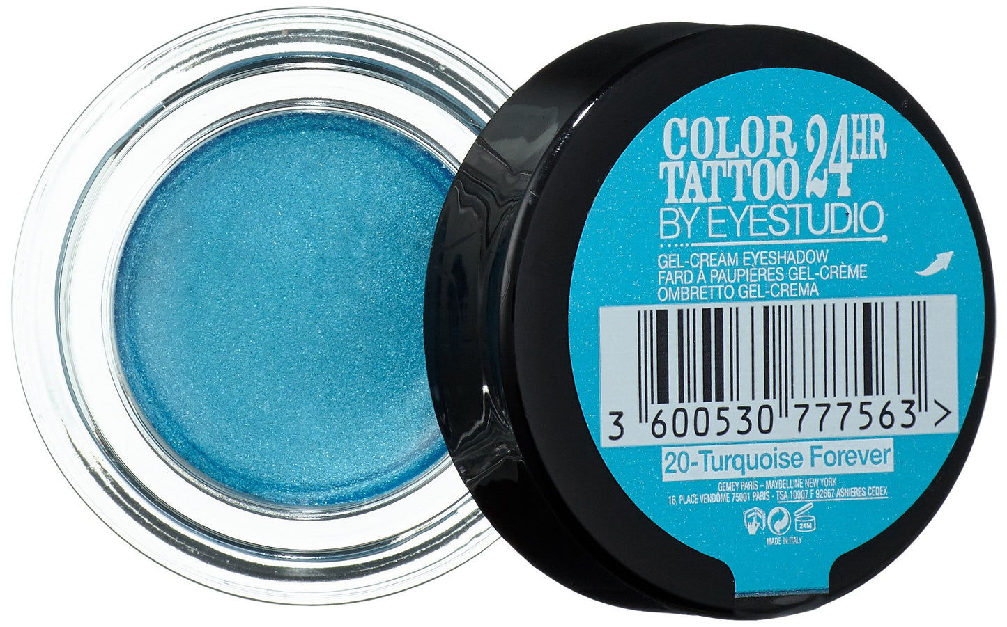 Maybelline Colour Tattoo 24 Hour Eye Shadow, Turquoise Forever Number 20