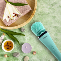 Yarosi Wireless Curve Brush Therapeutic Device Waterproof Version - 8 Powerful Speeds and 20 Patterns - for Muscle Aches and Sports Recovery - Rechargeable - Travel Friendly - Green